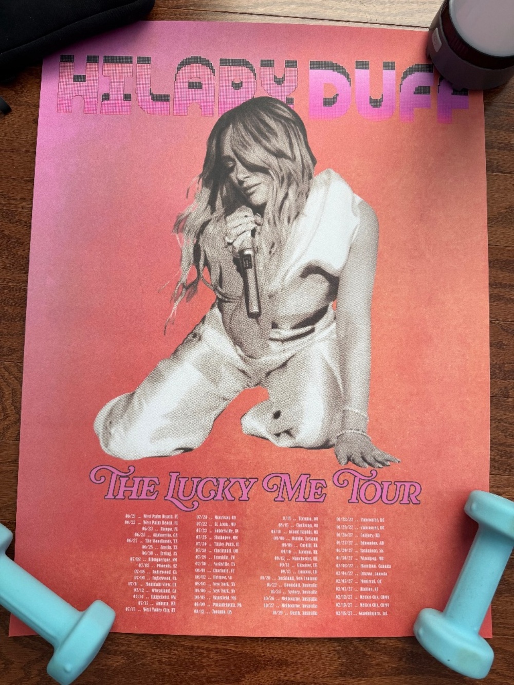 Hilary Duff Lucky Me Tour Poster